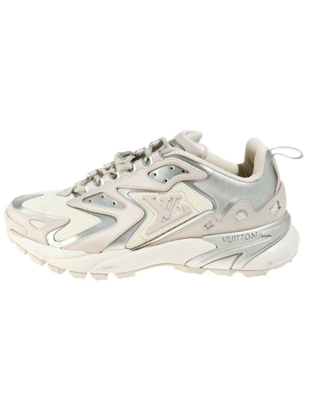 Louis Vuitton Tatic Line Low-Top Sneakers Logo Beige